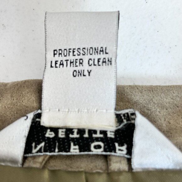 John Paul Richard Women's 100% Leather Jacket Taupe Trendy Winter Color Size 14 - Picture 5 of 10